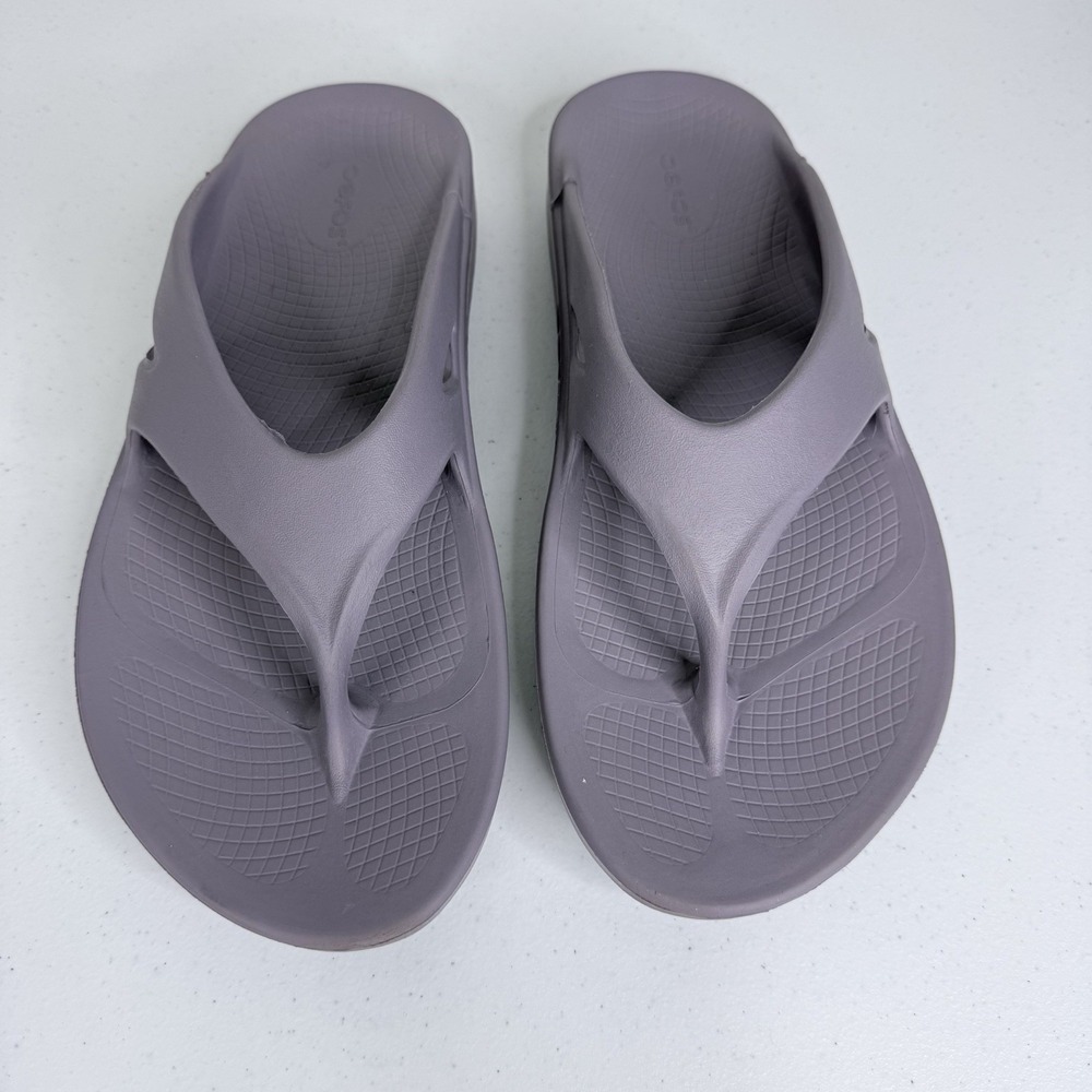 Oofos OOriginal Recovery Sandals Flip Flops Comfort Purple Unisex M10 W12 - Picture 4 of 9